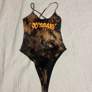 90s retro body suit